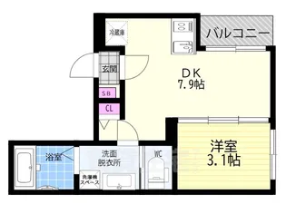 ハーモニーテラス深草キトロ町【3階】の間取り