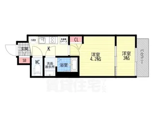 エンゼルプラザ京都太秦【3階】の間取り