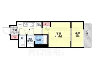 エンゼルプラザ京都太秦【4階】の間取り