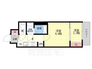 エンゼルプラザ京都太秦【5階】の間取り