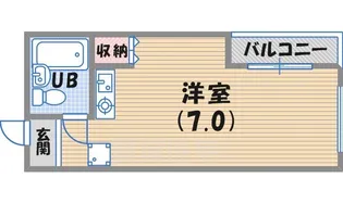 パークプレース鳴尾【4階】の間取り