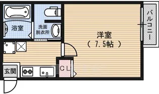 フラッティ丹波口【3階】の間取り