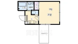 ラトゥール綾小路【4階】の間取り