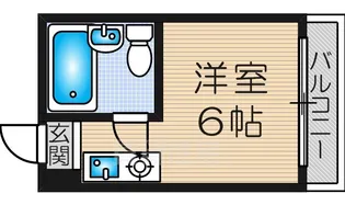 パシフィック塚本【201号室】の間取り