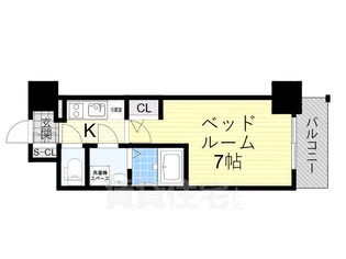 エスリード大阪クレストコート【7階】の間取り