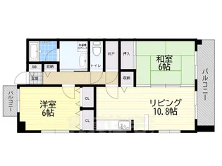 プランドールYAHEI【2階】の間取り