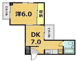 フレーヴァー北山【4階】の間取り