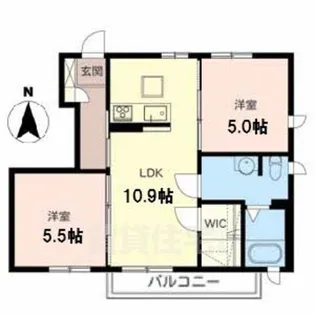 ファミールi【101号室】の間取り
