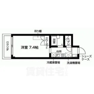 プリマード御陵【1階】の間取り