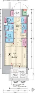 ファーストフィオーレ十三エリオ【2階】の間取り