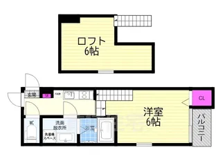 LEGARE伏見【2階】の間取り