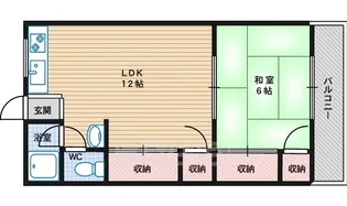 日野上コーポ【1階】の間取り