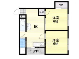 マンション丸保【2階】の間取り