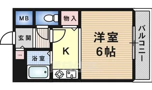 南風マンション【4階】の間取り