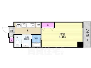 第8パールハイツ安井【3階】の間取り