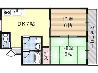 スペイシャス桂【2階】の間取り