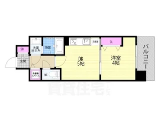 「ベラジオ雅び京都七条ウエストⅡ」【3階】の間取り