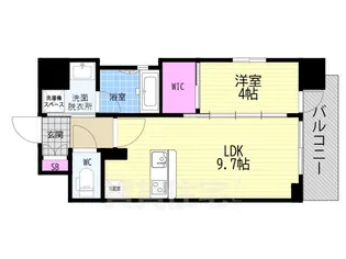 ベラジオ雅び京都七条ウエスト2【9階】の間取り