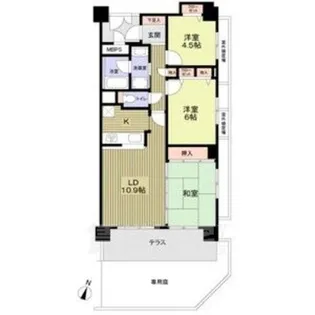 ライオンズマンション瑞穂中根町【1階】の間取り
