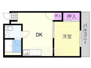 第二住吉苑【2205号室】の間取り