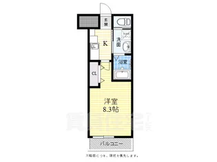 ワコーレヴィータ高槻八丁畷South【2階】の間取り