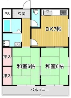 グリーンピア高槻【2階】の間取り