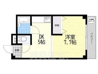 ハイツ南円町【3階】の間取り