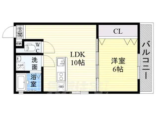 オークス中百舌鳥【2階】の間取り