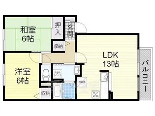レグルス【2階】の間取り