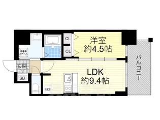 プレサンス新大阪ジェイズ【9階】の間取り