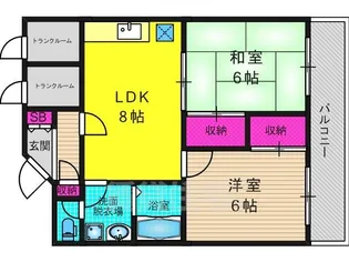 メゾンドール東条【3階】の間取り