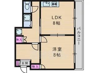 エスペランサ木下【3階】の間取り