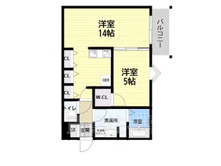 ココングランジュール尼崎西立花 【1階】の間取り