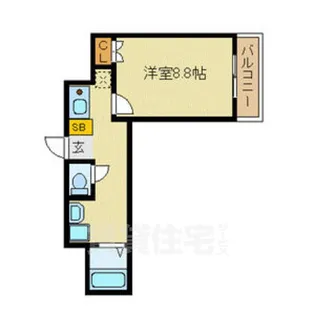 CASA VERDE高辻(カーサヴェルデ)【7階】の間取り