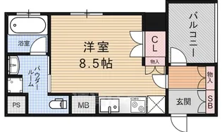 リーガル京都堀川五条通り【3階】の間取り