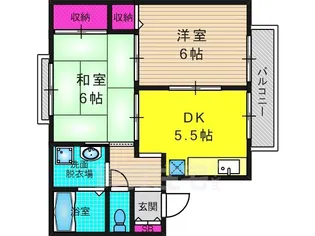 コーポ比恵【1階】の間取り