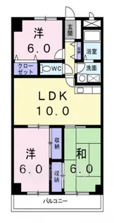 アルカザーレ国分西【1階】の間取り