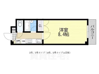 白鷺TKハイツ1号館【3階】の間取り