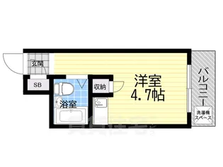 朝日プラザ塚本II【4階】の間取り