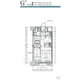 ディアレイシャス名古屋大須通【14階】の間取り