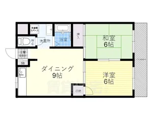 第2あかつきマンション【5階】の間取り