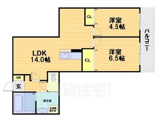 緑樹2【1階】の間取り