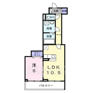 ユニゾン安満 A棟【3階】の間取り