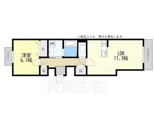 ユニゾン安満 A棟【3階】の間取り