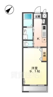 アジャート【2階】の間取り