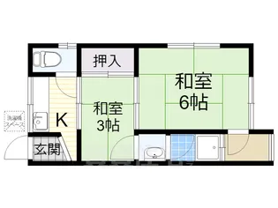 大和アパート【1階】の間取り