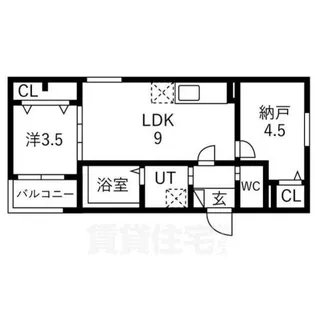CALME【3階】の間取り