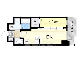 エステムコート新大阪17ベイス【11階】の間取り