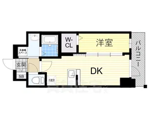 エステムコート新大阪17ベイス【10階】の間取り