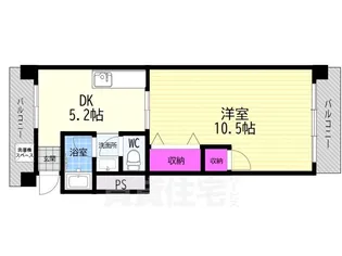 アサヒマンション【2階】の間取り